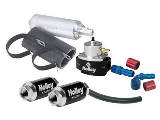 Fuel Pump System Plumbing Kit Terminator EFI Pump Regulator Two Filters Super Stock Hose Fittings Kit