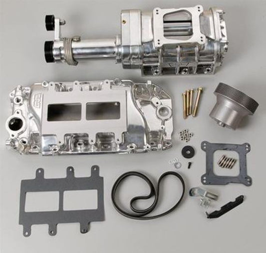 Supercharger System Roots 177 Series Polished Chevy Big Block Oval Port Kit