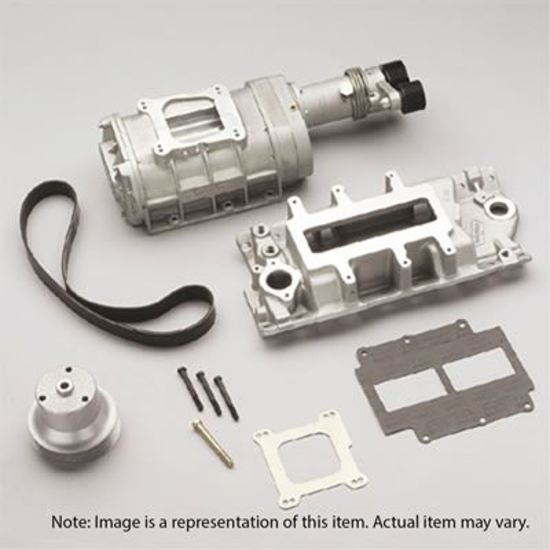 Supercharger System Roots 177 Series Satin Chevy Big Block Oval Port Kit