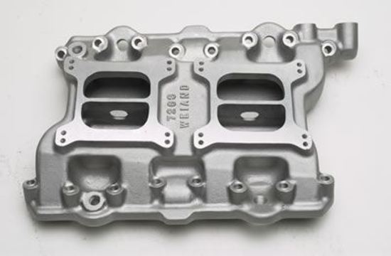 Intake Manifold Hi-Rise Aluminum Natural Dual Square Bore Chrysler Dodge 331 354 392 Hemi Each