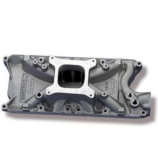 Intake Manifold X-CELerator Single Plane Aluminum Natural Square Bore Ford 221-302 Each