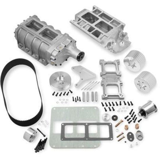 Supercharger System Roots 6-71 Series Satin 8 Percent Underdrive Chevy Big Block Kit