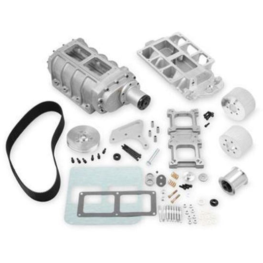 Supercharger System 6-71 Series Satin 8mm Pitch 11 Percent Underdrive Chevy Small Block Kit