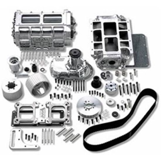 Supercharger System Roots 6-71 Series Polished 8mm Pitch Chevy Big Block Kit