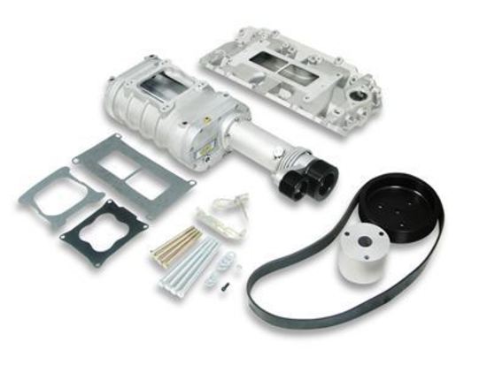 Supercharger System Roots 174 Powercharger Series  Satin Chevy Big Block Oval Port Kit