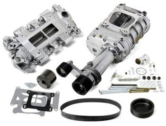 Supercharger System Roots 144 Series Polished Chevy Small Block Kit