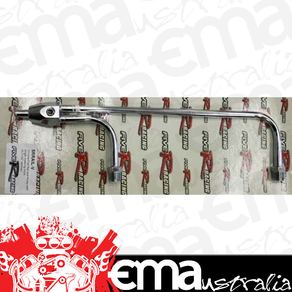 Five R Racing 5RRAILV 5R Chrome Dual Feed Fuel Rail 821/32" Centres