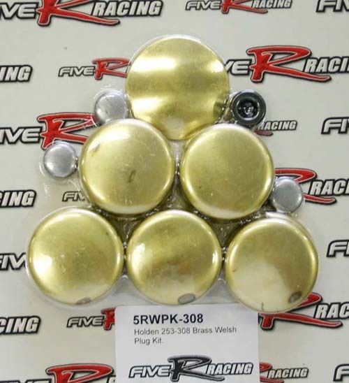 Rocket 5RWPK-308 Brass Welch Plug Kit suit Holden 253 304 308 5.0L V8