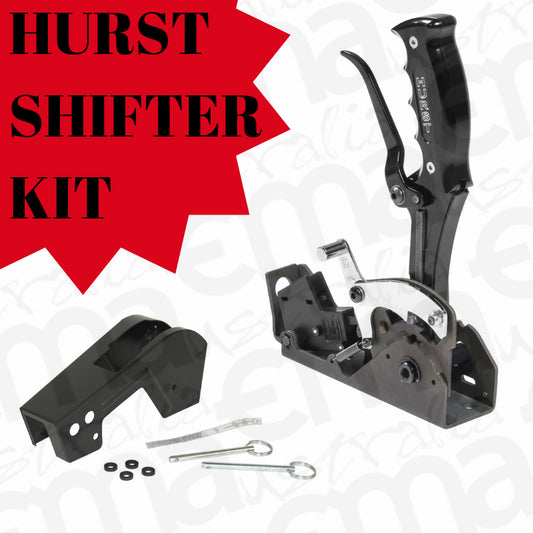 HURST HURST-GM-Package -Gm-Package Pistol Grip Quarter Stick Shifter And Black Alum Cover For GM 4-Speed Automatic