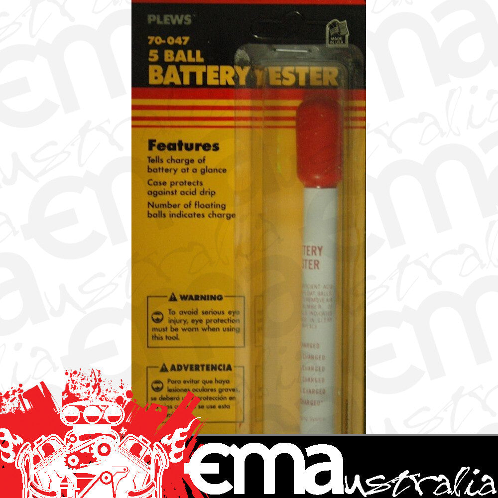 Plews Tools 70-047 5-Ball Battery Tester - Nos