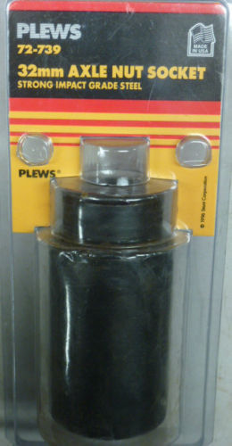 Plews Tools 72-739 Plews 32mm Fwd Axle Nut Socket - Nos