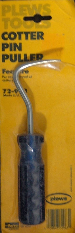 Plews Tools 72-963 Cotter Pin Puller - Nos