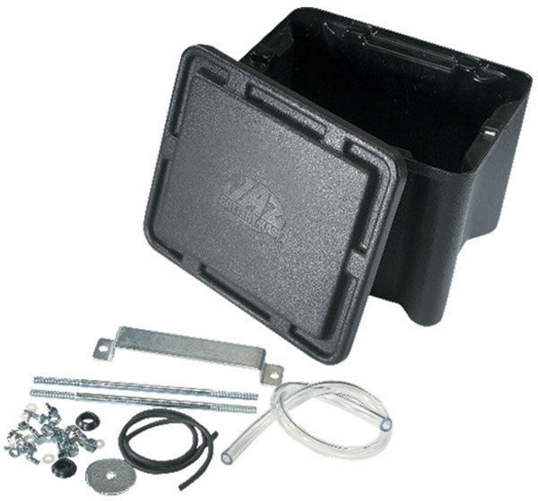 Jaz Products JAZ700-500-01 Jaz Sealed Battery Box 10.5"L X 13"W X 9.5"H Black Plastic