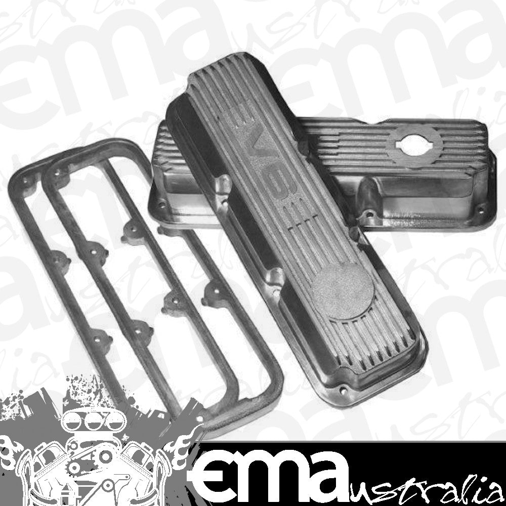 KC KC169P Tall Alloy Valve Covers Polished suit Holden Vp-Vy V6 Inc. Ecotec