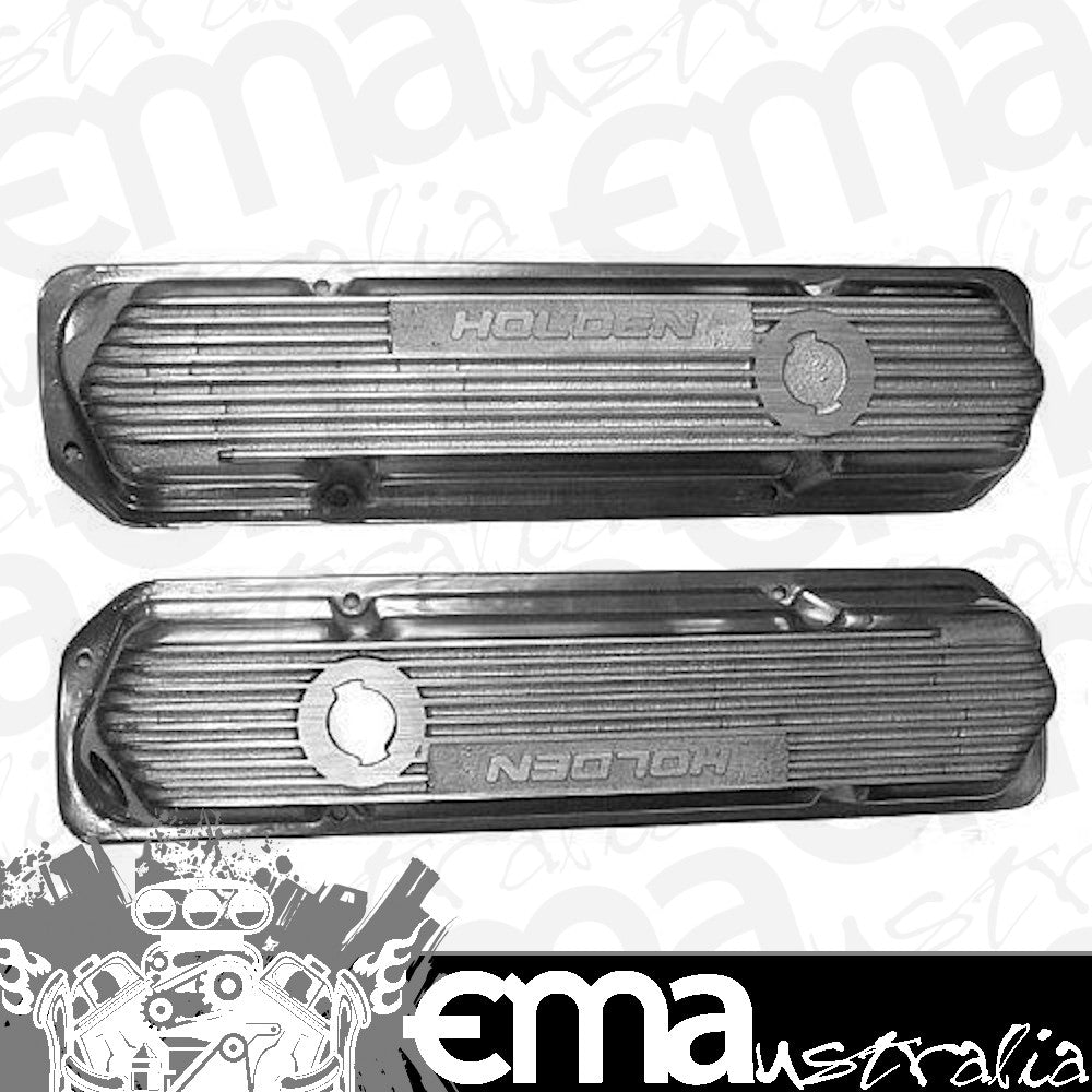 KC KC208P Polished Alloy Valve Covers Holden 253-308 Commodore Torana Ht-Hx Wb