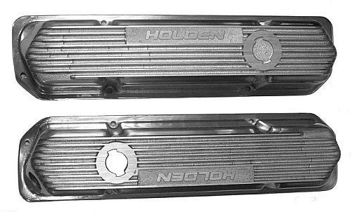 KC KC208P Polished Alloy Valve Covers Holden 253-308 Commodore Torana Ht-Hx Wb