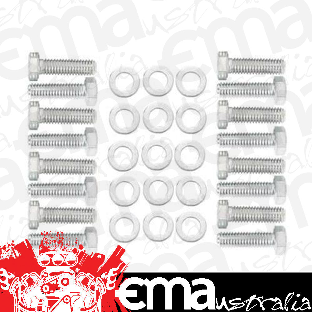 Mr Gasket 954G Hex Intake Manifold Bolts 3/8"-16 Mg Suit Chev Bb 396-454 V8