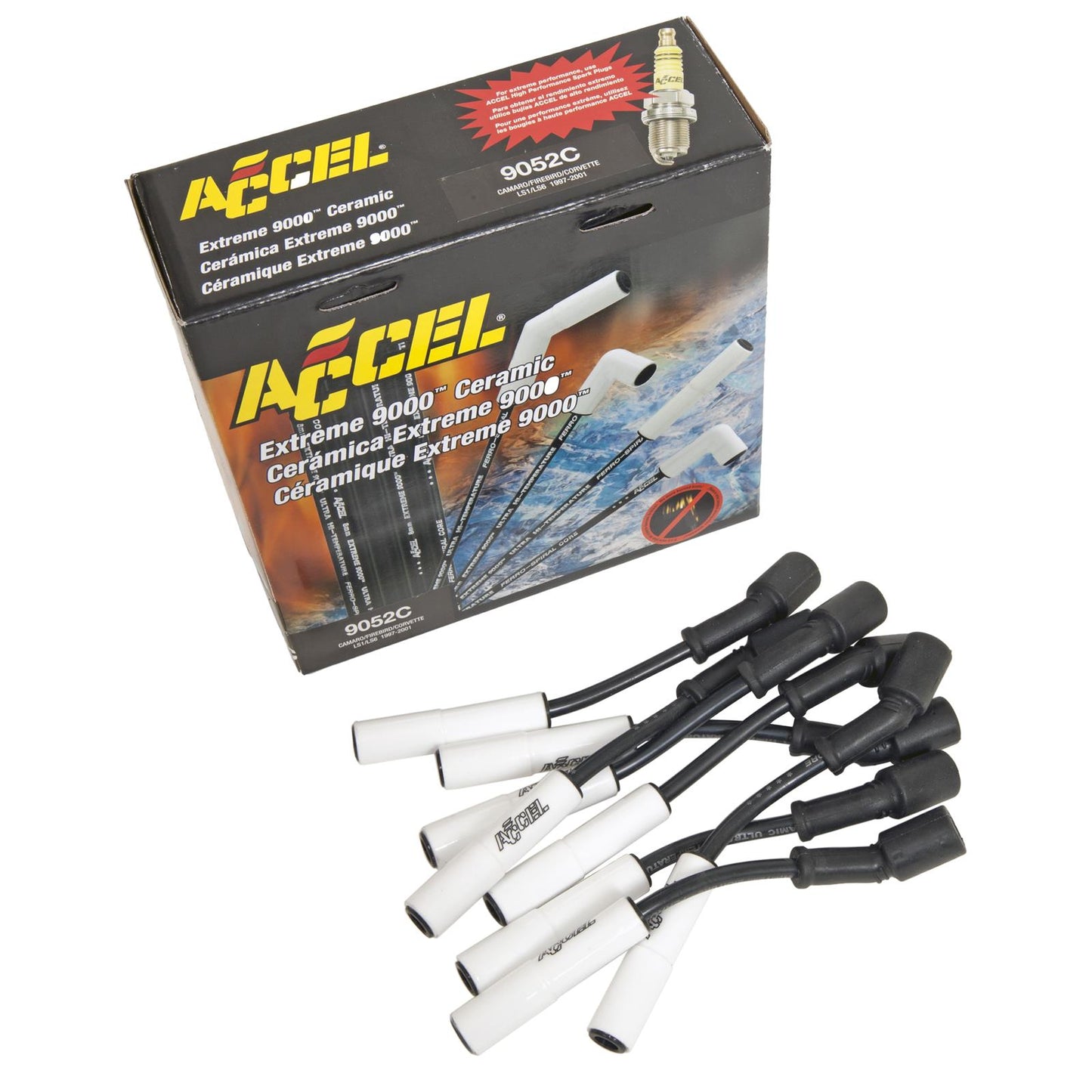 ACCEL ACC-9052C Chev Holden LS1 5.7L Pro Fit Ceramic Spark Plug Wire Set