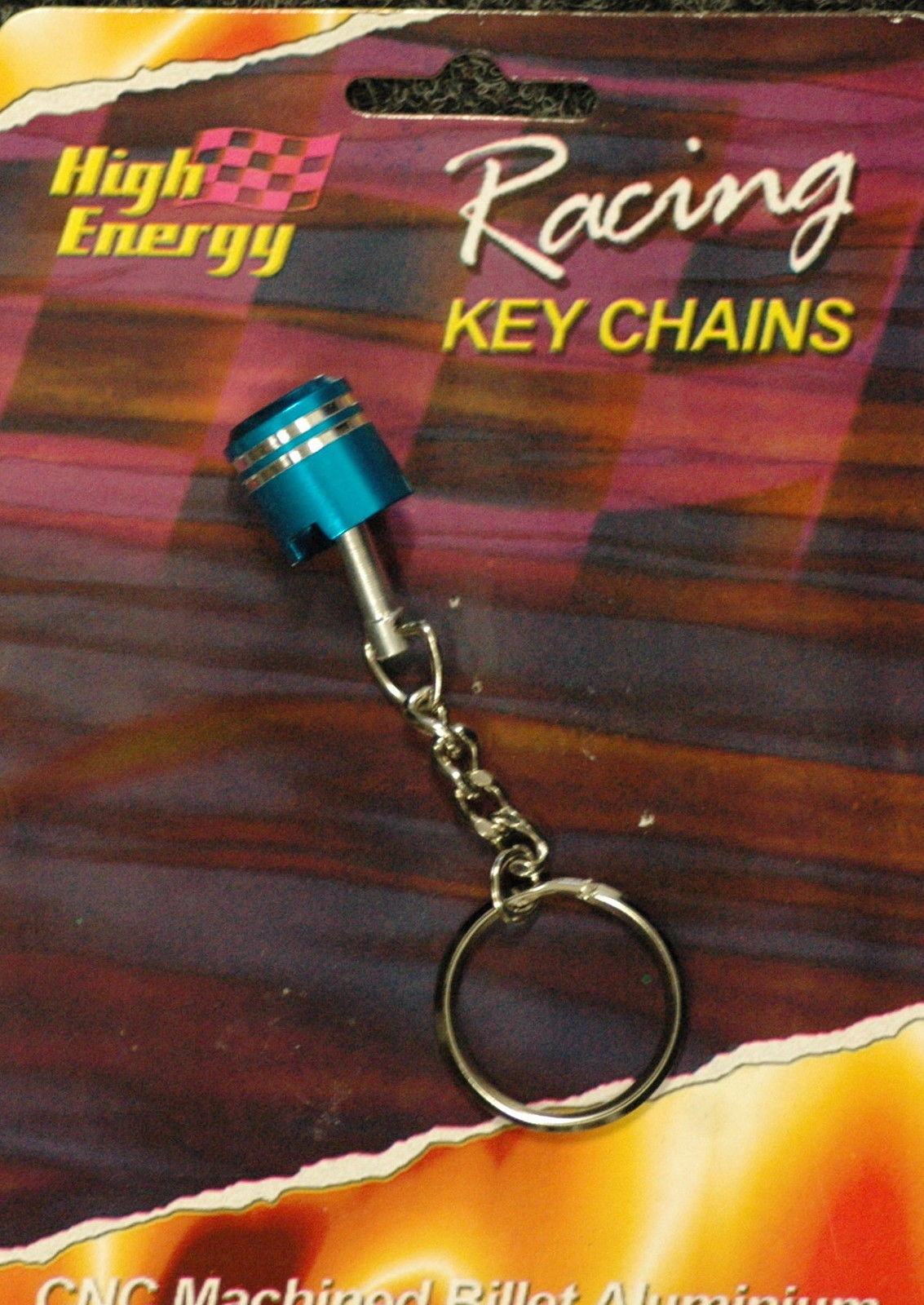 High Energy Racing KR6650B Key Ring Aluminium Piston Blue – Engine Master