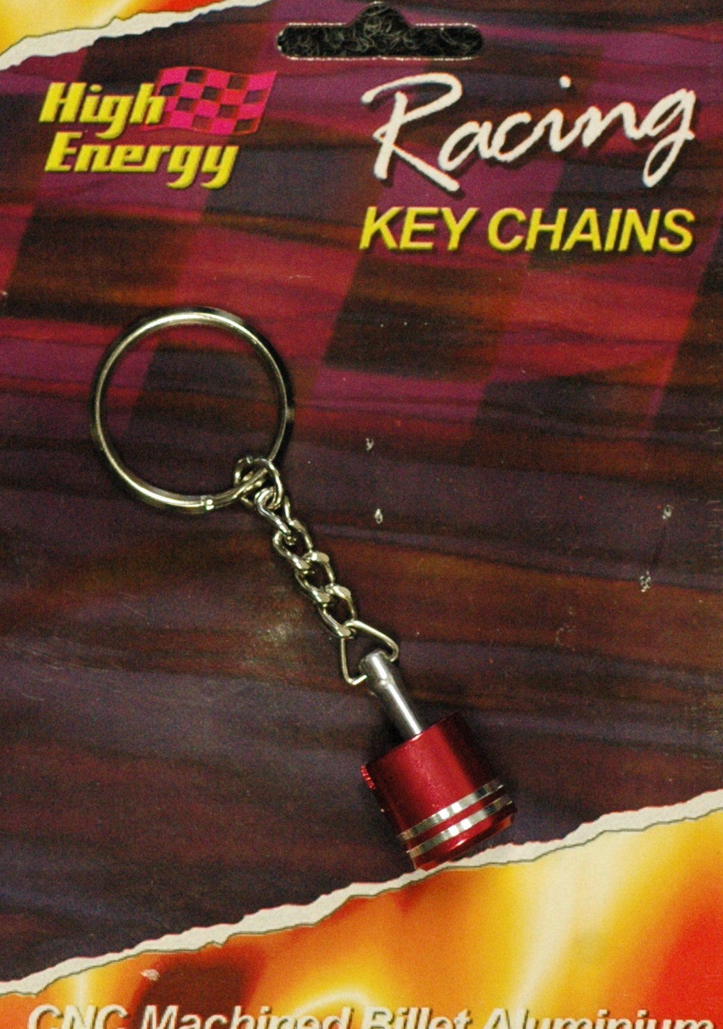 High Energy Racing KR6650R Key Ring Aluminium Piston Red Anodised