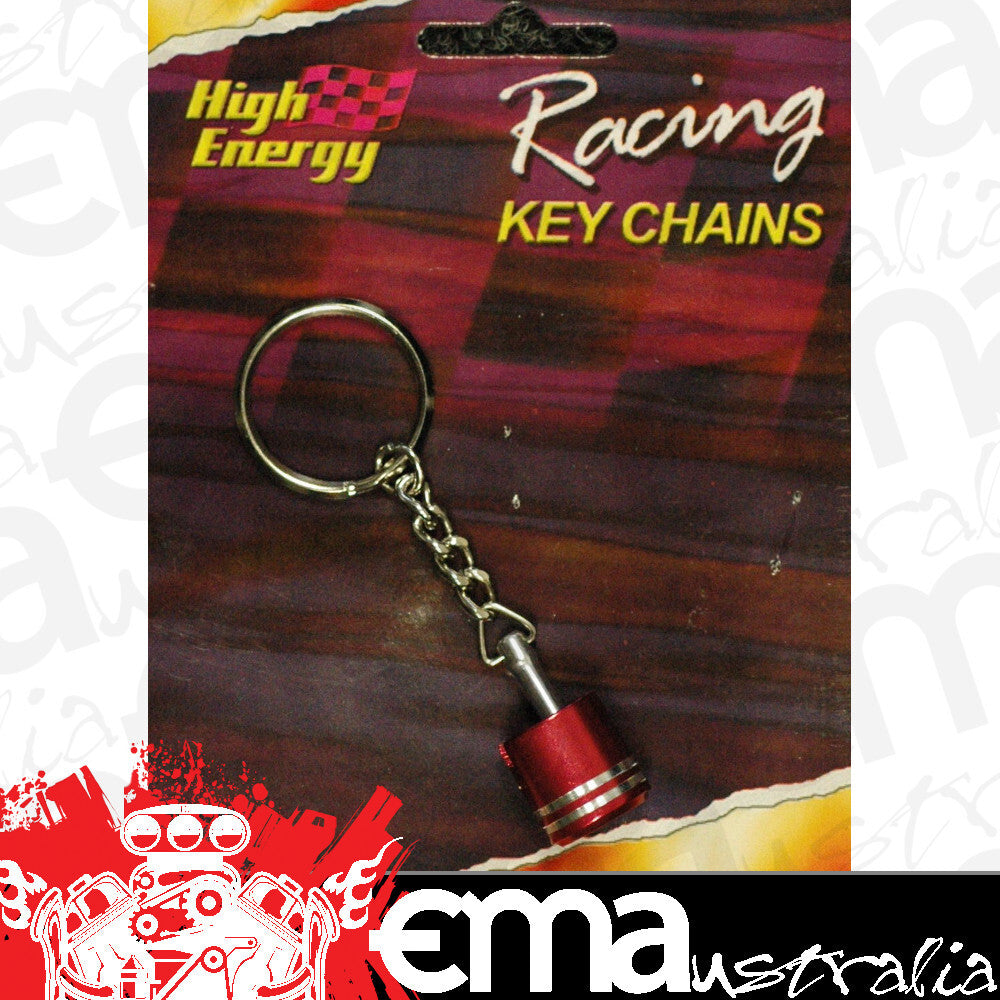 High Energy Racing KR6650R Key Ring Aluminium Piston Red Anodised