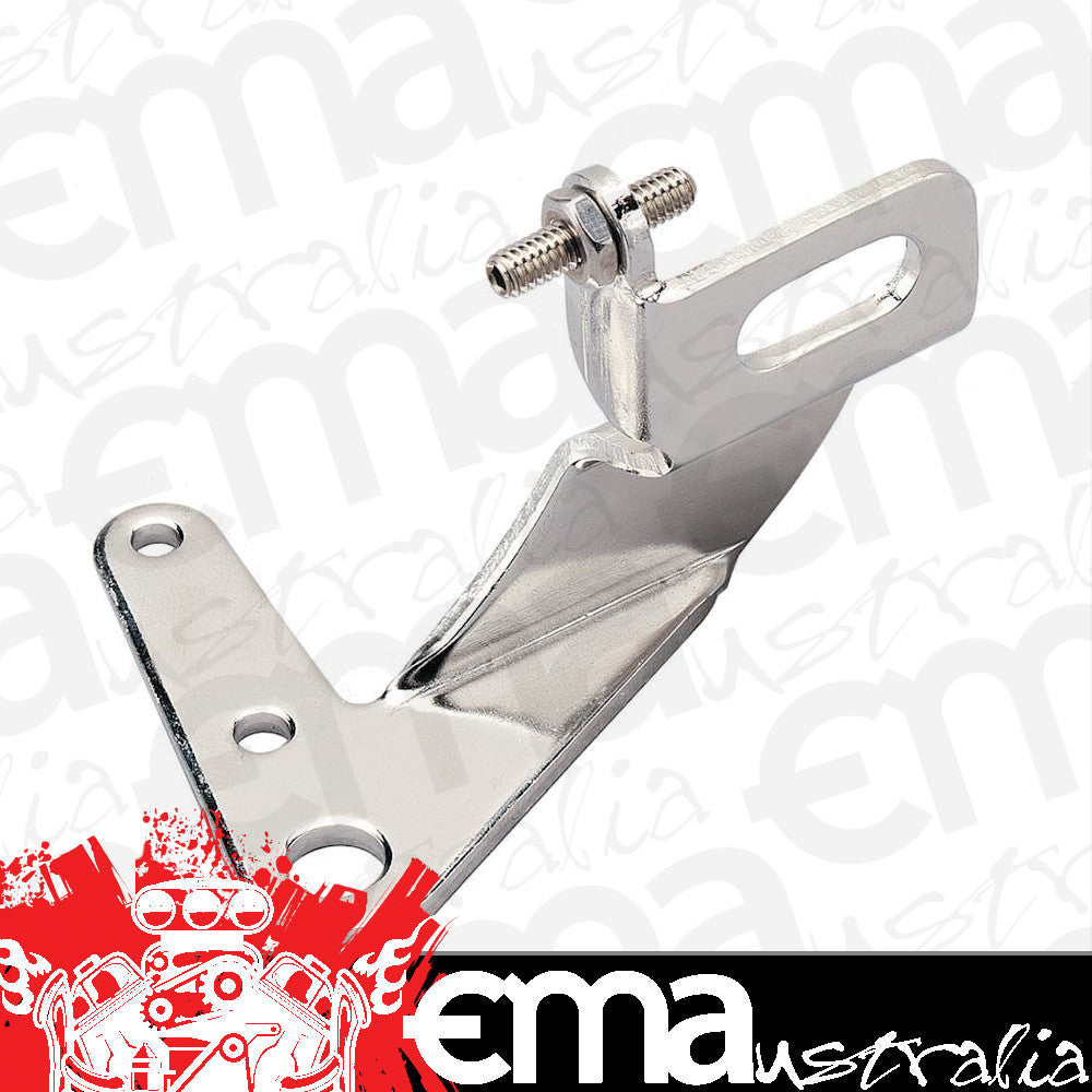 Lokar LK-SRK-4001   Polished Throttle Cable Bracket Carburetor Base Mount